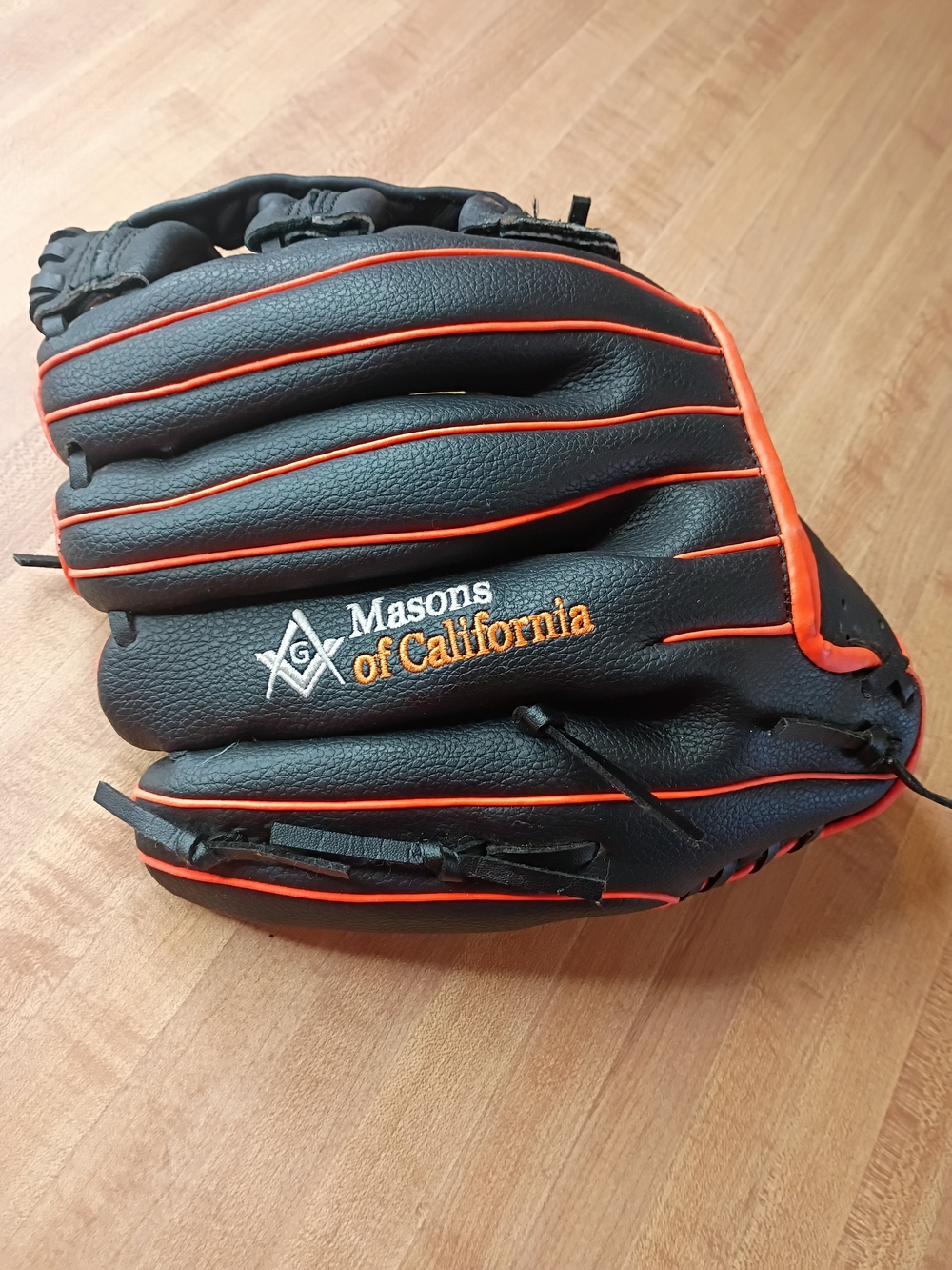 Black & Orange Baseball Glove - Men's